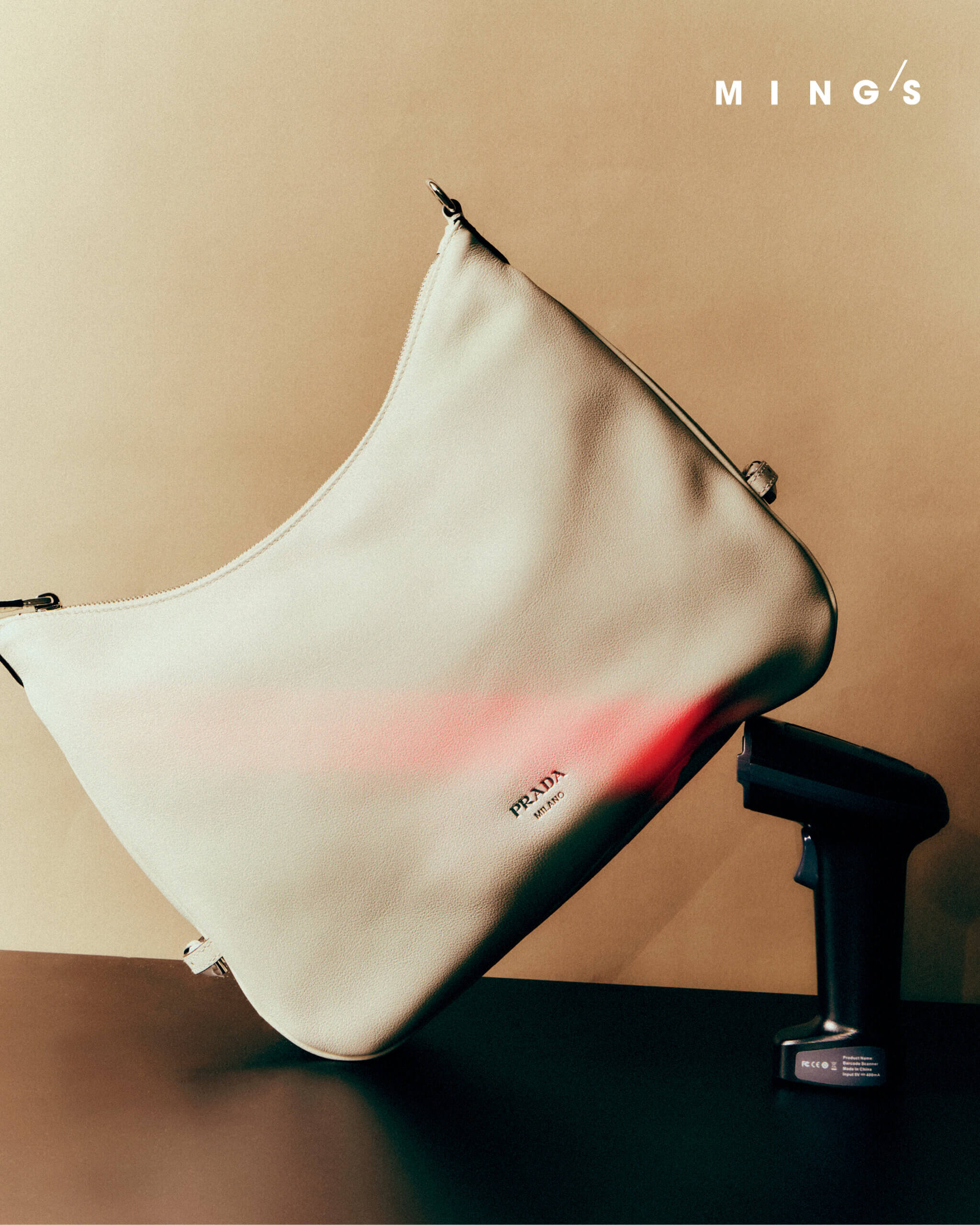 PRADA FOLD LARGE LEATHER SHOULDER BAG